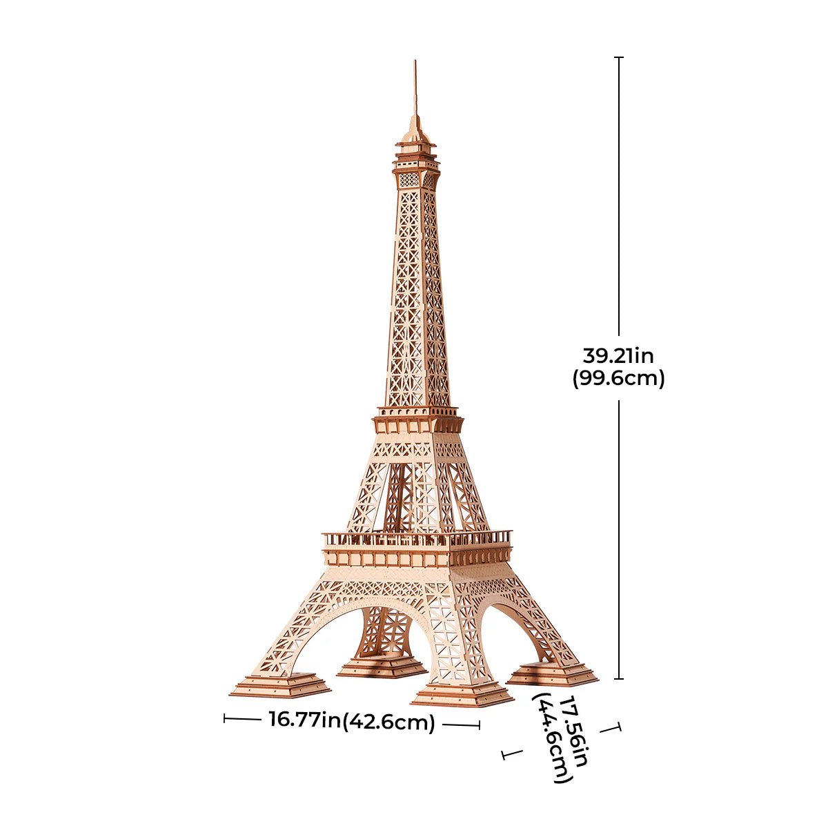 3D Wooden Mechanical Puzzle Kit, Eiffel Tower Plus (TGC02) – Wooden constructors | Varvikas