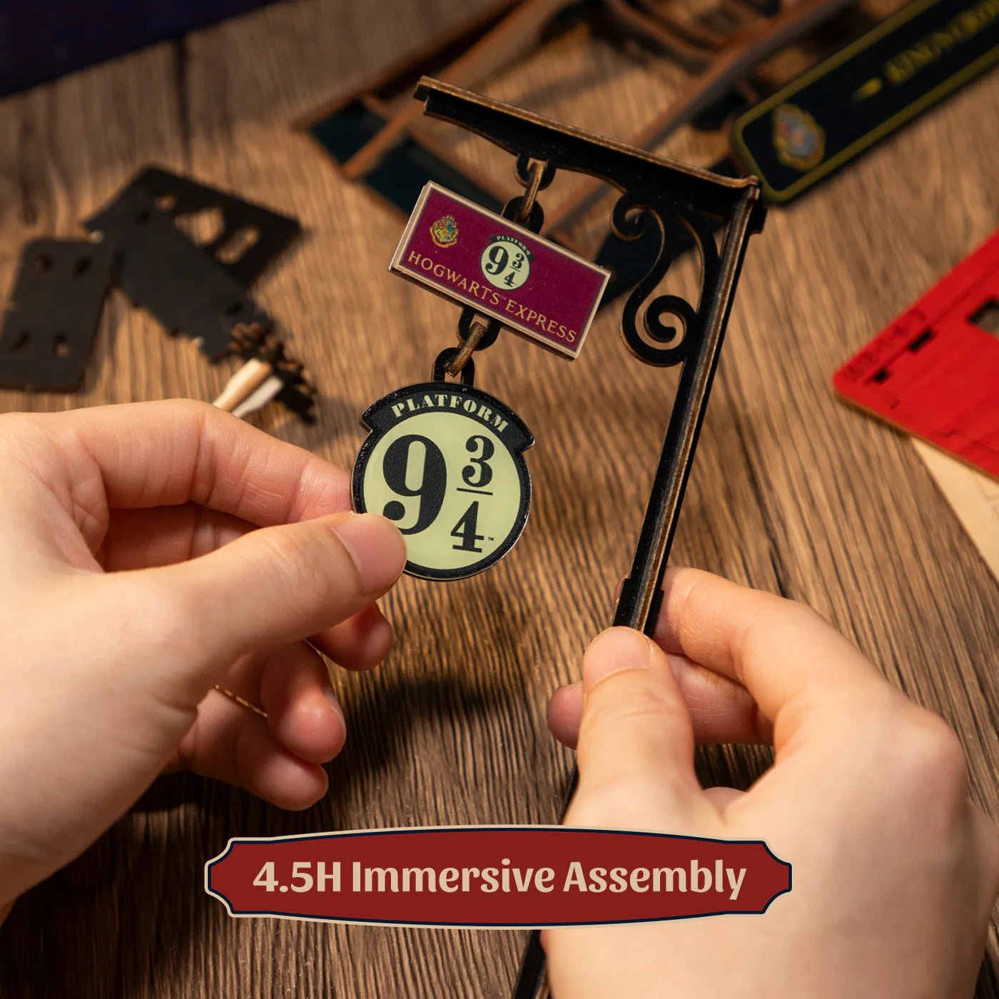3D Wooden Mechanical Puzzle Kit, Hogwarts Express (1612) – Wooden constructors | Varvikas