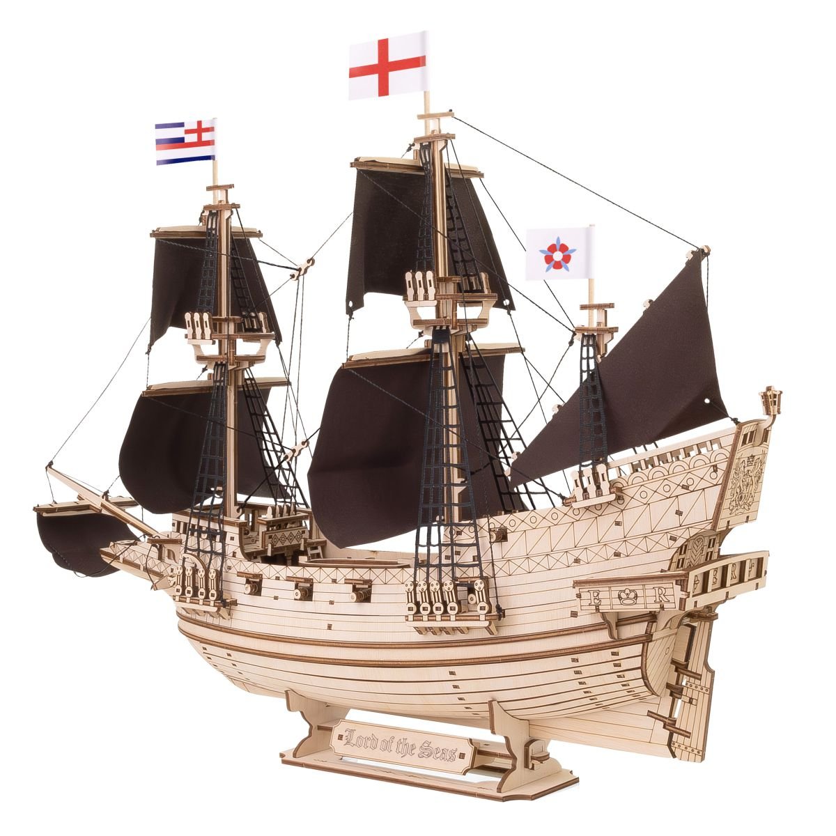 3D Wooden Mechanical Puzzle Kit, Lord of the Seas (BEW017e) – Wooden constructors | Varvikas.Shop