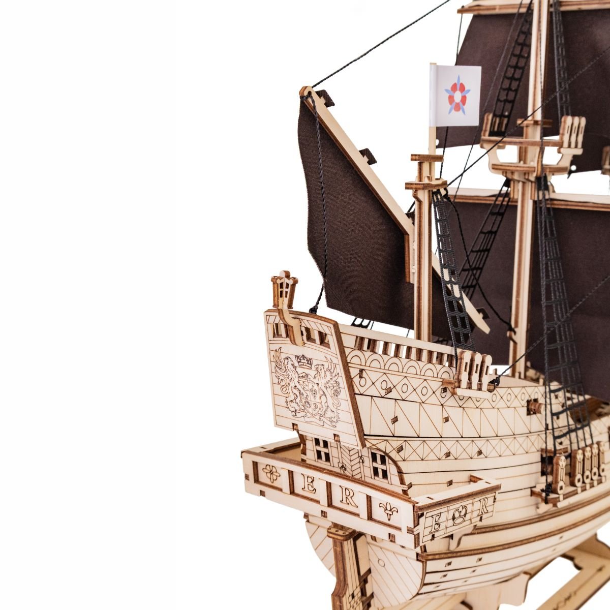 3D Wooden Mechanical Puzzle Kit, Lord of the Seas (BEW017e) – Wooden constructors | Varvikas.Shop