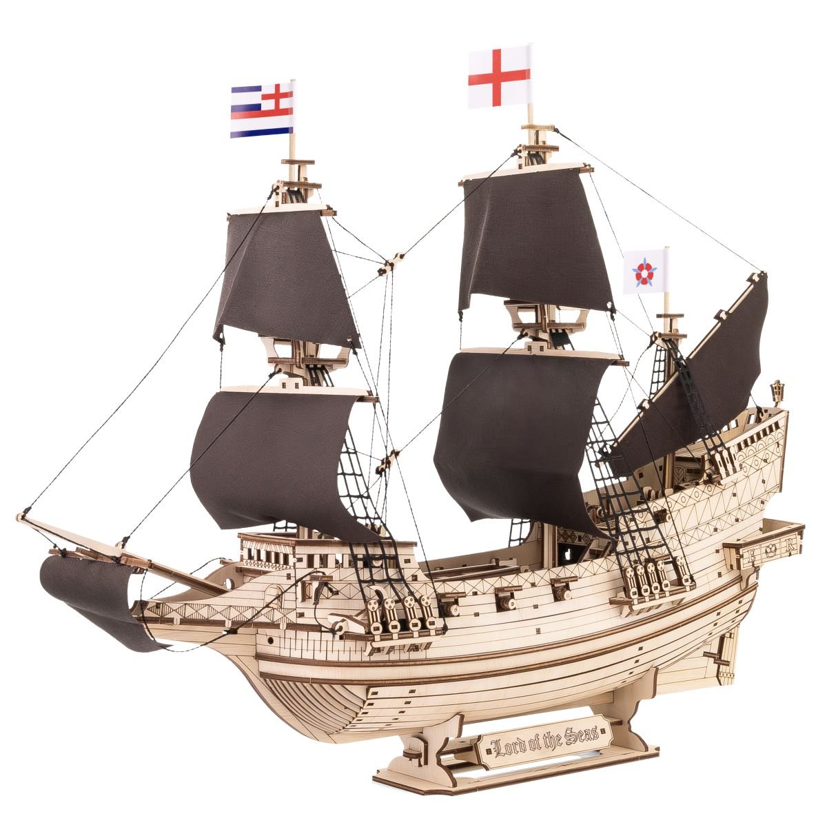 3D Wooden Mechanical Puzzle Kit, Lord of the Seas (BEW017e) – Wooden constructors | Varvikas.Shop