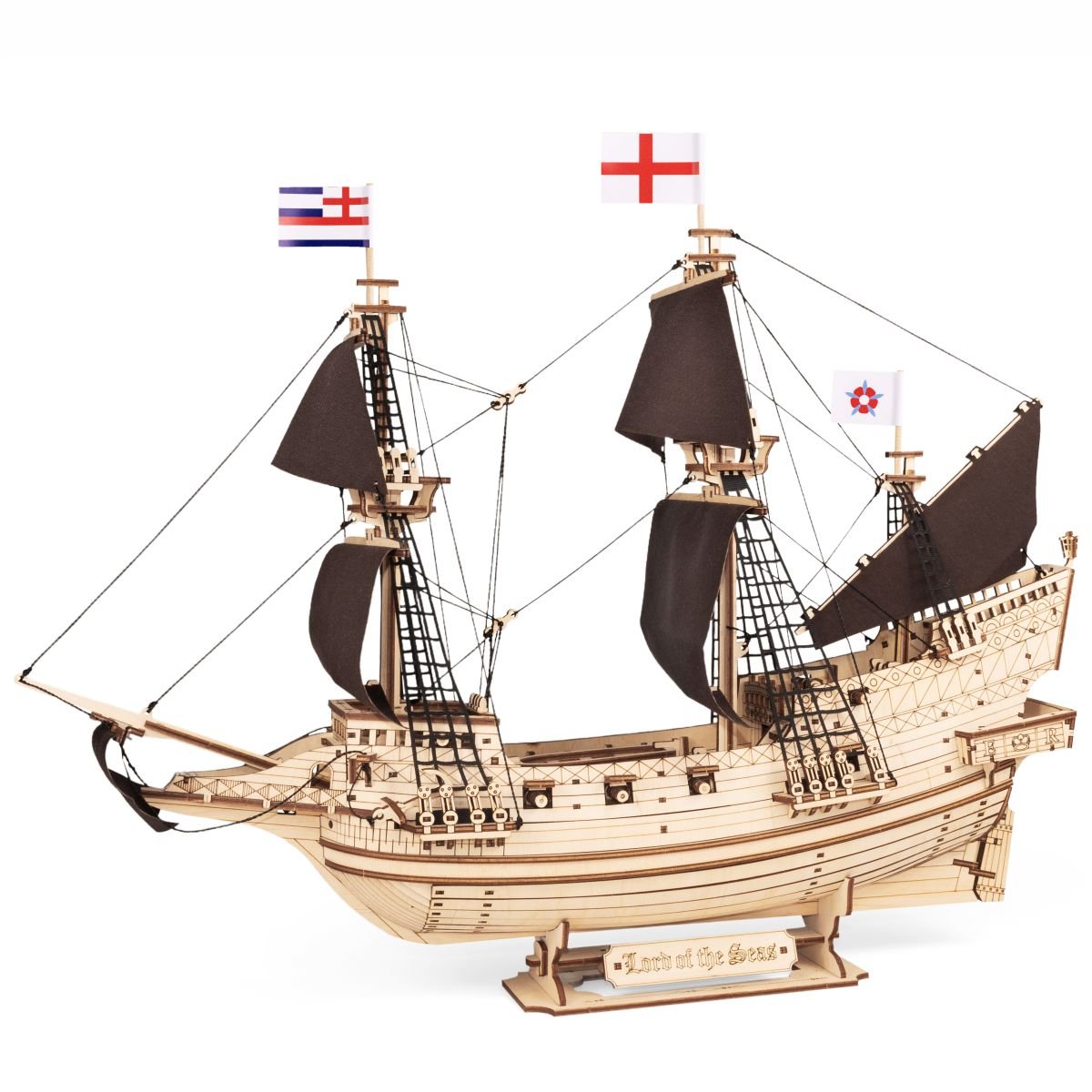 3D Wooden Mechanical Puzzle Kit, Lord of the Seas (BEW017e) – Wooden constructors | Varvikas.Shop