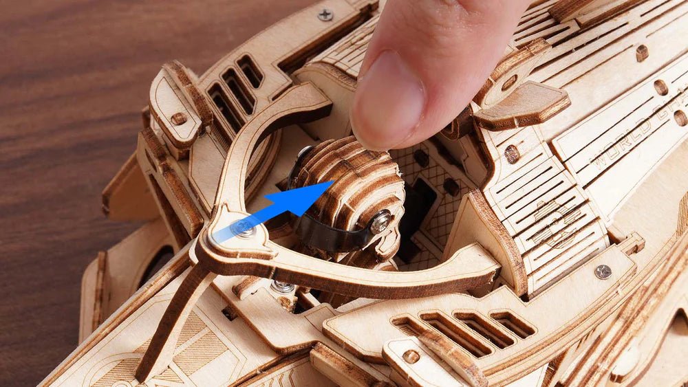 3D Wooden Mechanical Puzzle Kit, Racing Car (RK024e) – Wooden constructors | Varvikas