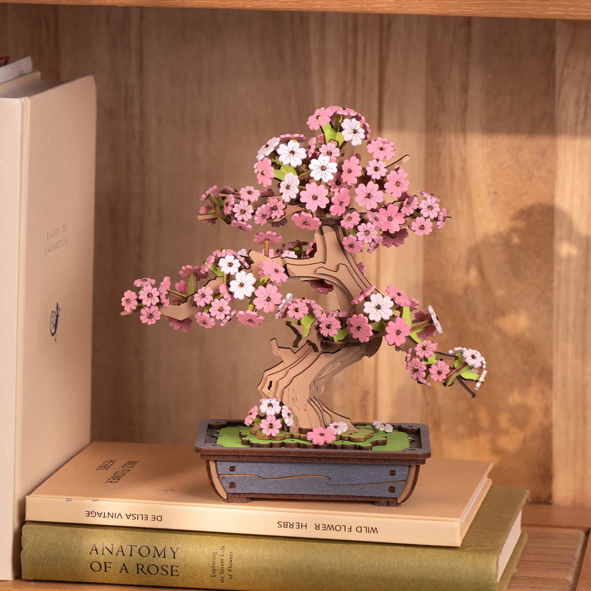 3D Wooden Mechanical Puzzle Kit, Sakura Bonsai (TG415e) – Wooden constructors | Varvikas