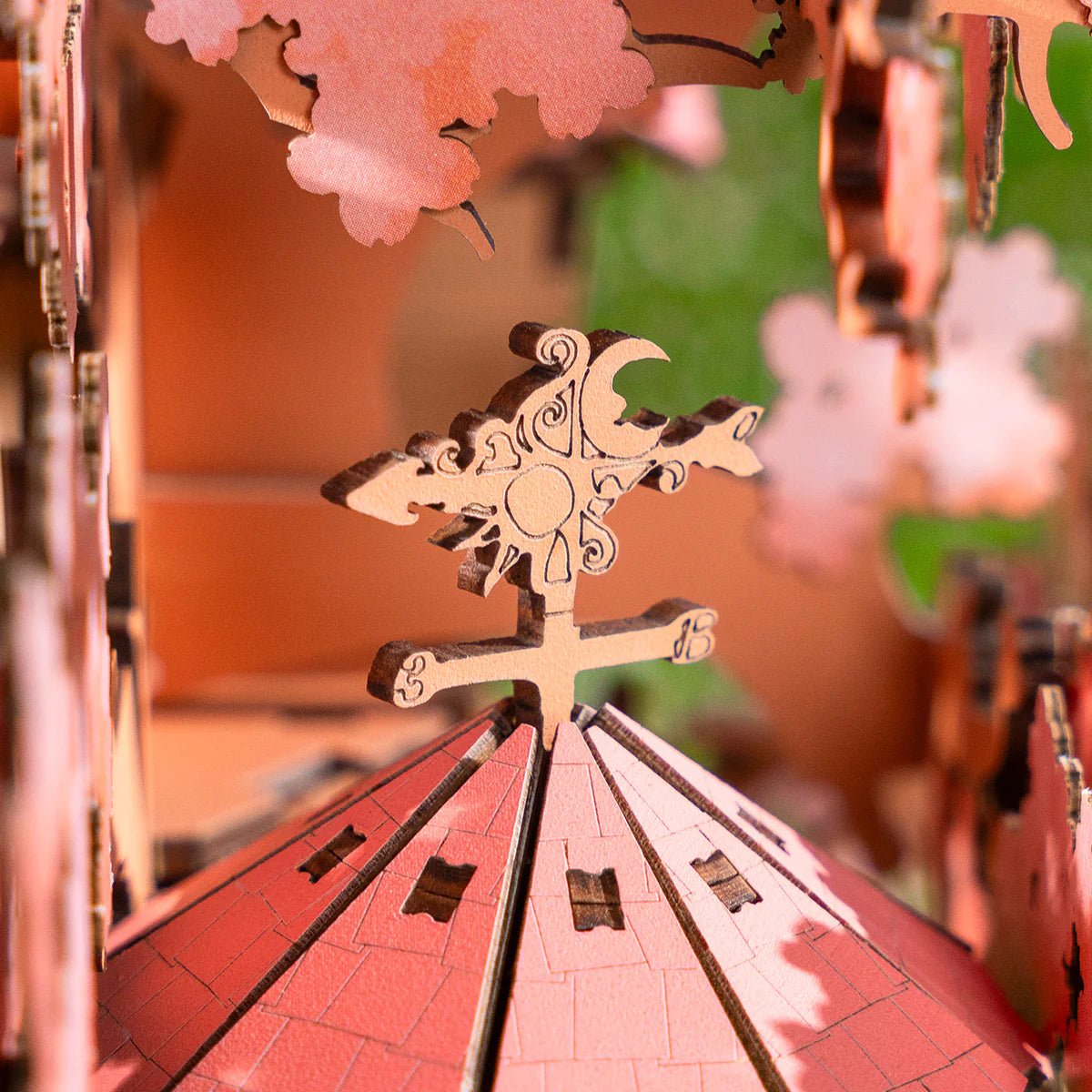 3D Wooden Mechanical Puzzle Kit, Sakura Tree House (TGS04) – Wooden constructors | Varvikas