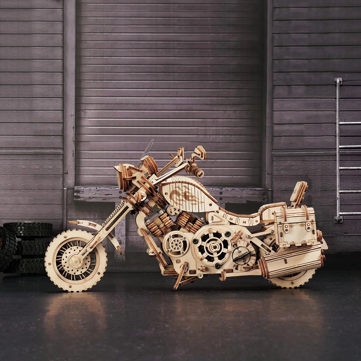 3D Wooden Model Kit | Cruiser Motorcycle (RK026e) – Wooden constructors | Varvikas.Shop