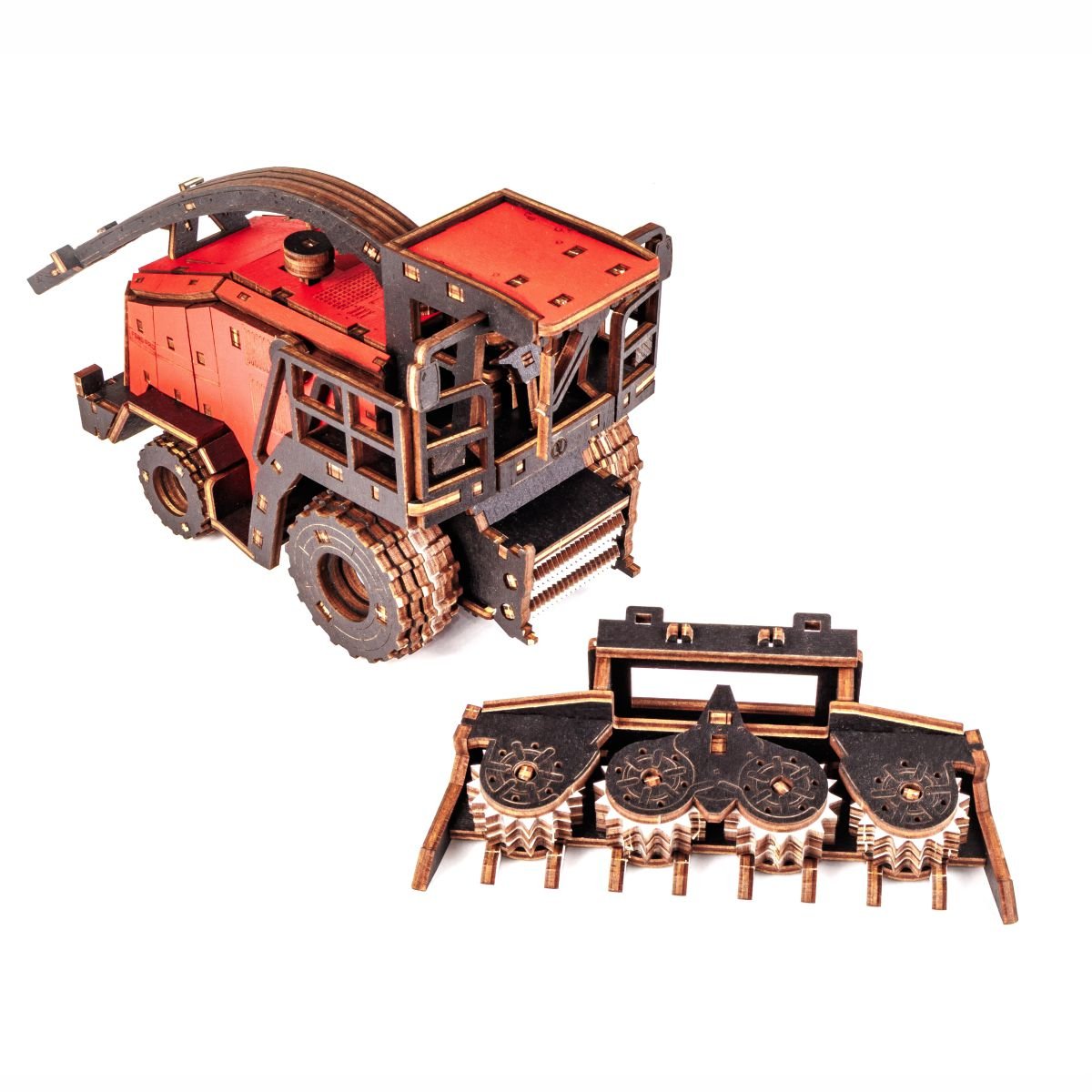 3D Wooden Model Kit | Harvester Forage (BEW010e) – Wooden constructors | Varvikas.Shop