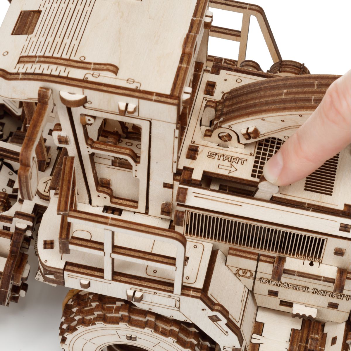 3D Wooden Model Kit | Harvester FS80 (BEW014e) – Wooden constructors | Varvikas.Shop