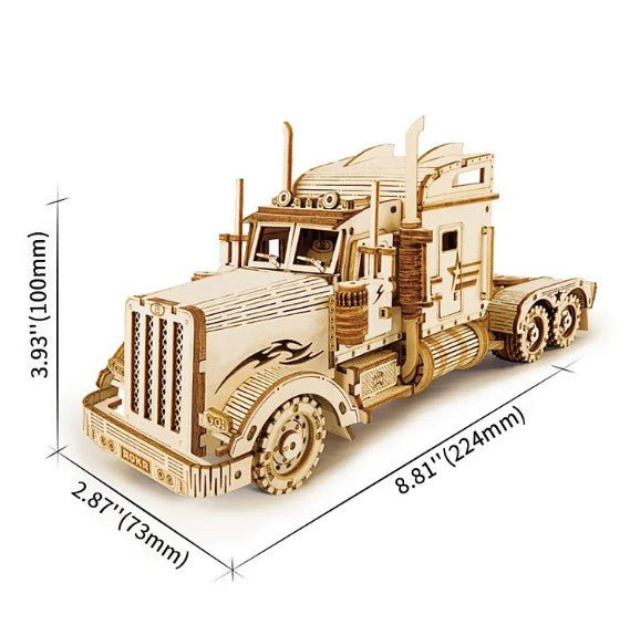 3D Wooden Model Kit | Heavy Truck (RA009e) – Wooden constructors | Varvikas.Shop