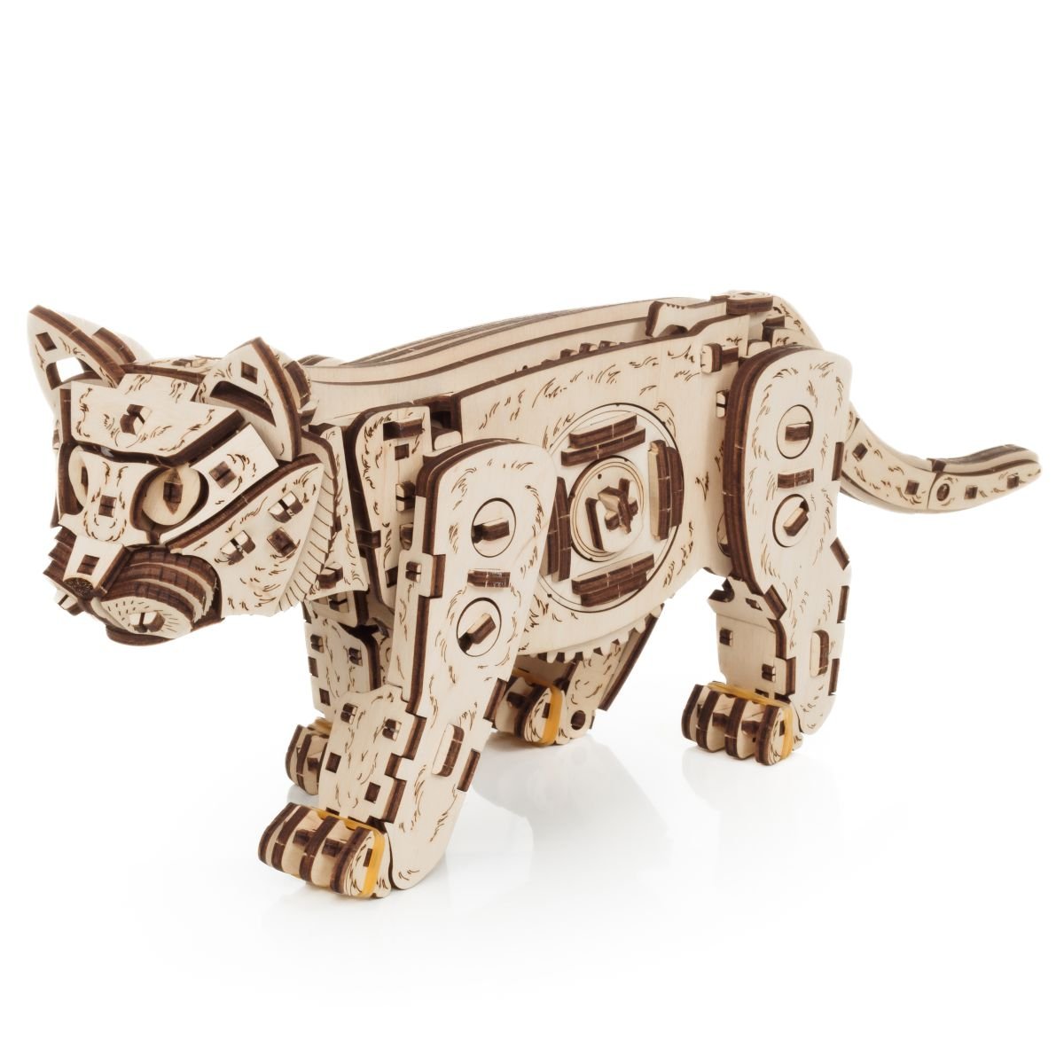 3D Wooden Model Kit | Kitten (BEW003e) – Wooden constructors | Varvikas.Shop