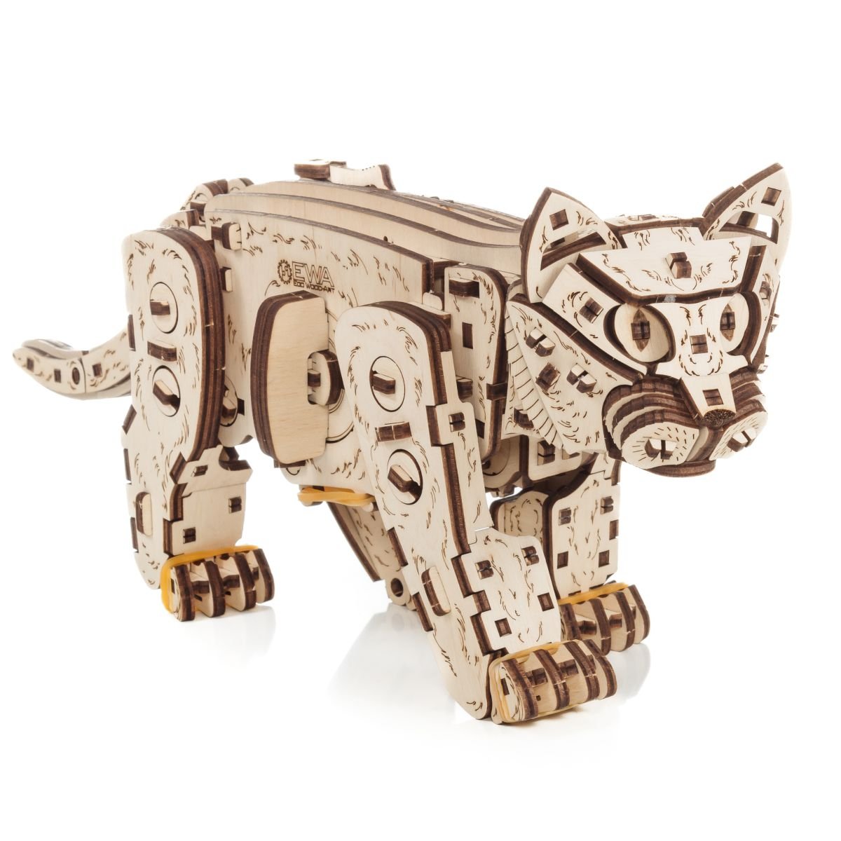 3D Wooden Model Kit | Kitten (BEW003e) – Wooden constructors | Varvikas.Shop