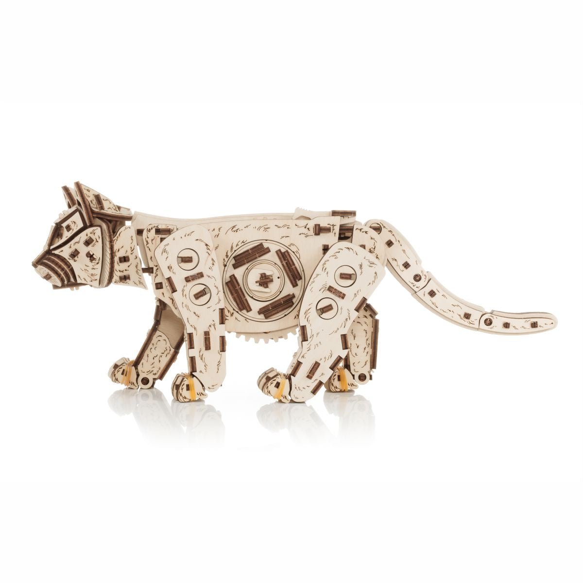 3D Wooden Model Kit | Kitten (BEW003e) – Wooden constructors | Varvikas.Shop