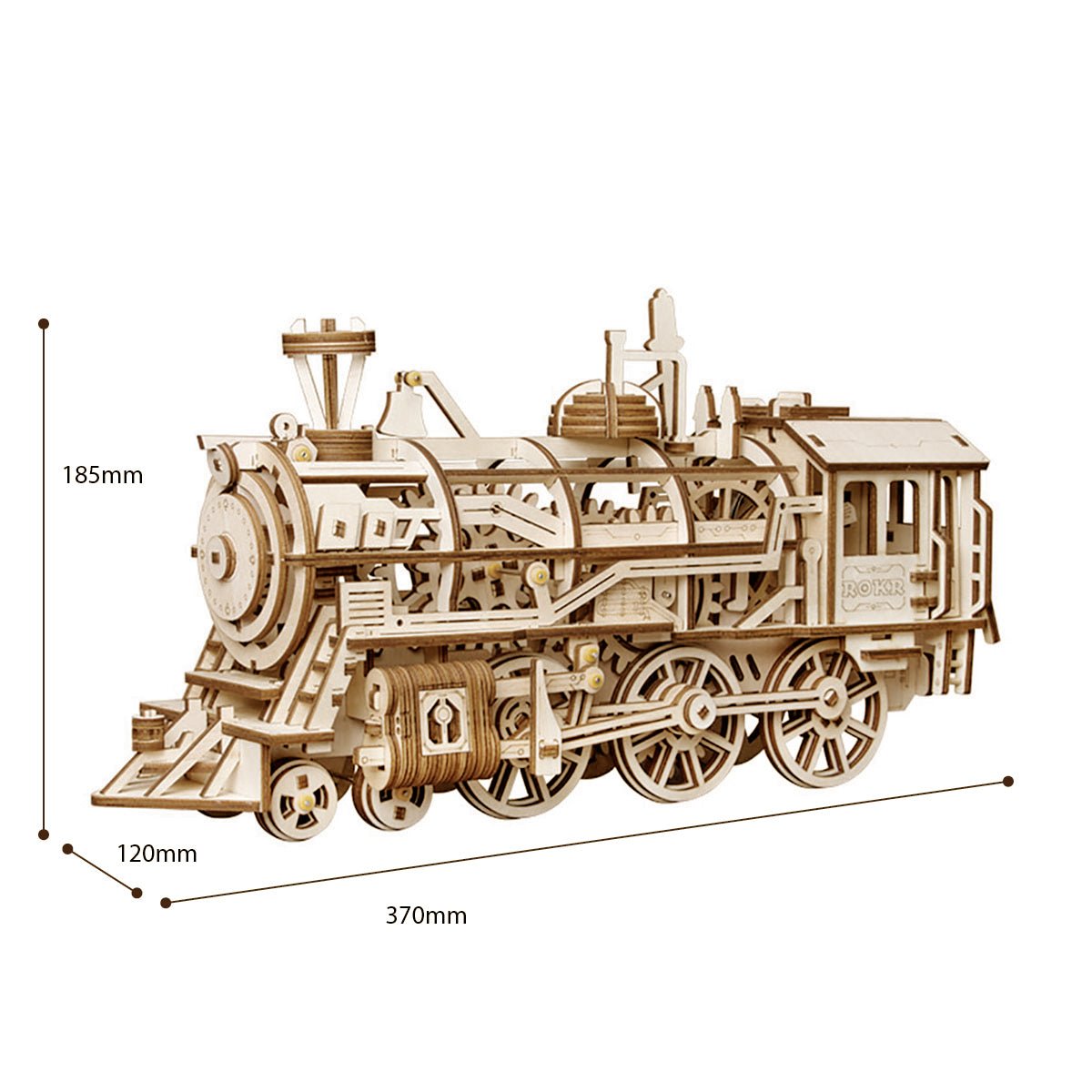 3D Wooden Model Kit | Locomotive (RK001e) – Wooden constructors | Varvikas.Shop