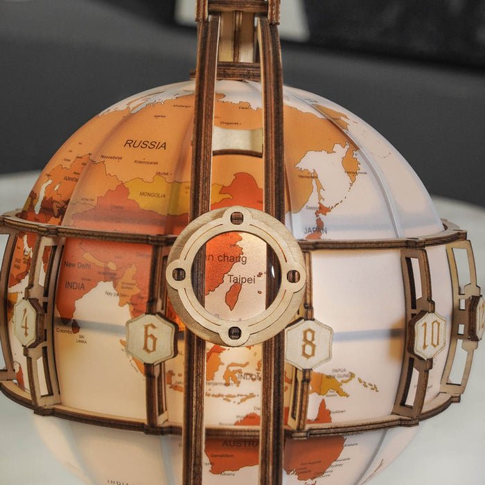 3D Wooden Model Kit | Luminous Globe (RK009e) – Wooden constructors | Varvikas.Shop
