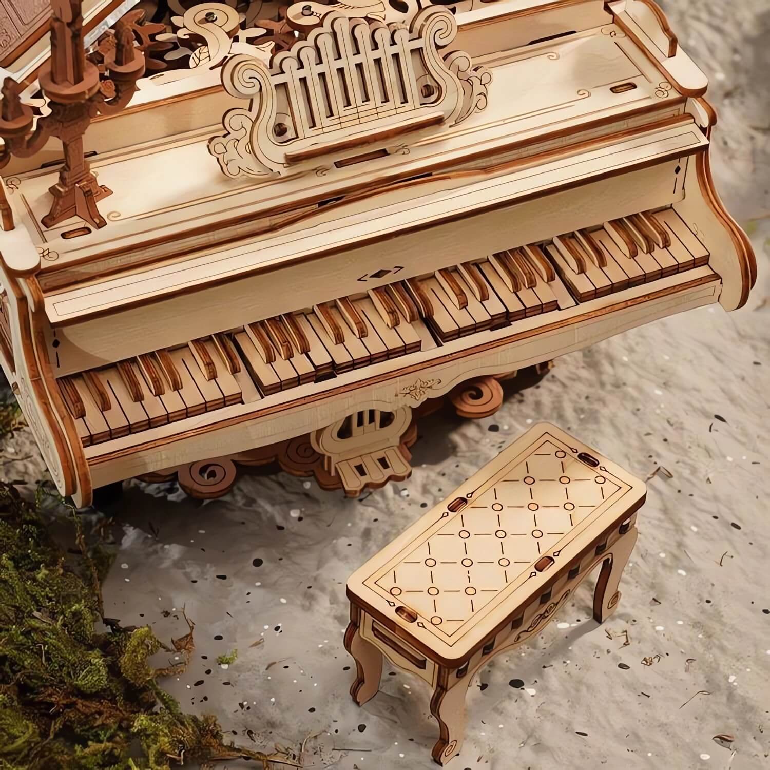 3D Wooden Model Kit | Magic Piano (RK019e) – Wooden constructors | Varvikas.Shop