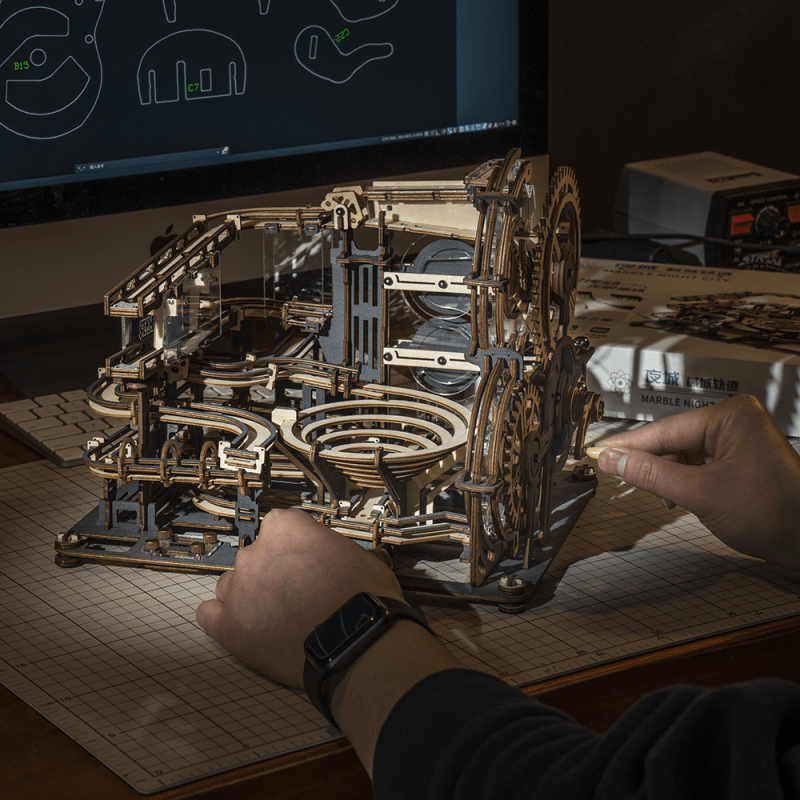 3D Wooden Model Kit | Marble Night City (RK008e) – Wooden constructors | Varvikas.Shop