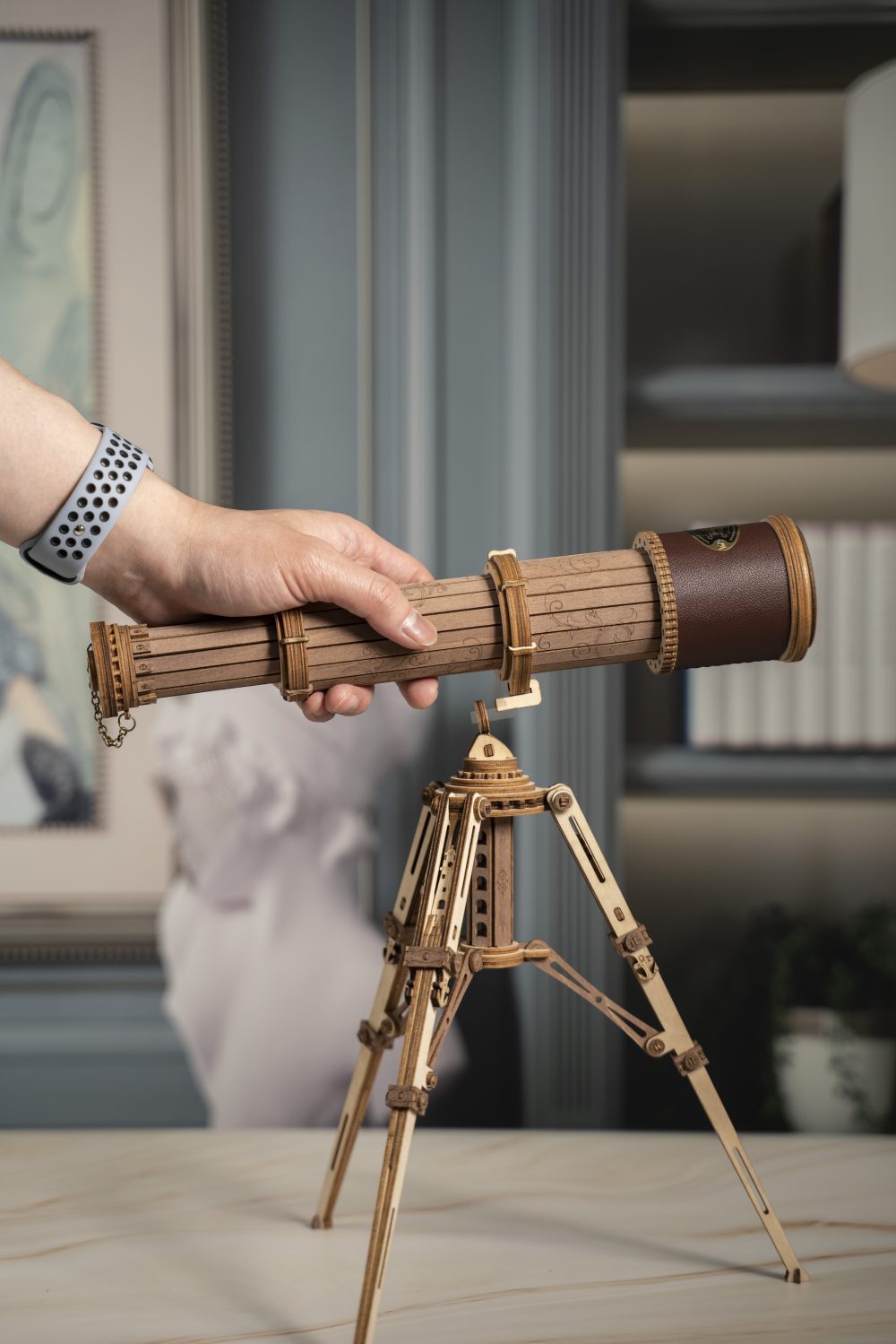 3D Wooden Model Kit | Monocular Telescope (RK011e) – Wooden constructors | Varvikas.Shop