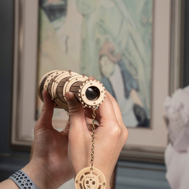 3D Wooden Model Kit | Monocular Telescope (RK011e) – Wooden constructors | Varvikas.Shop