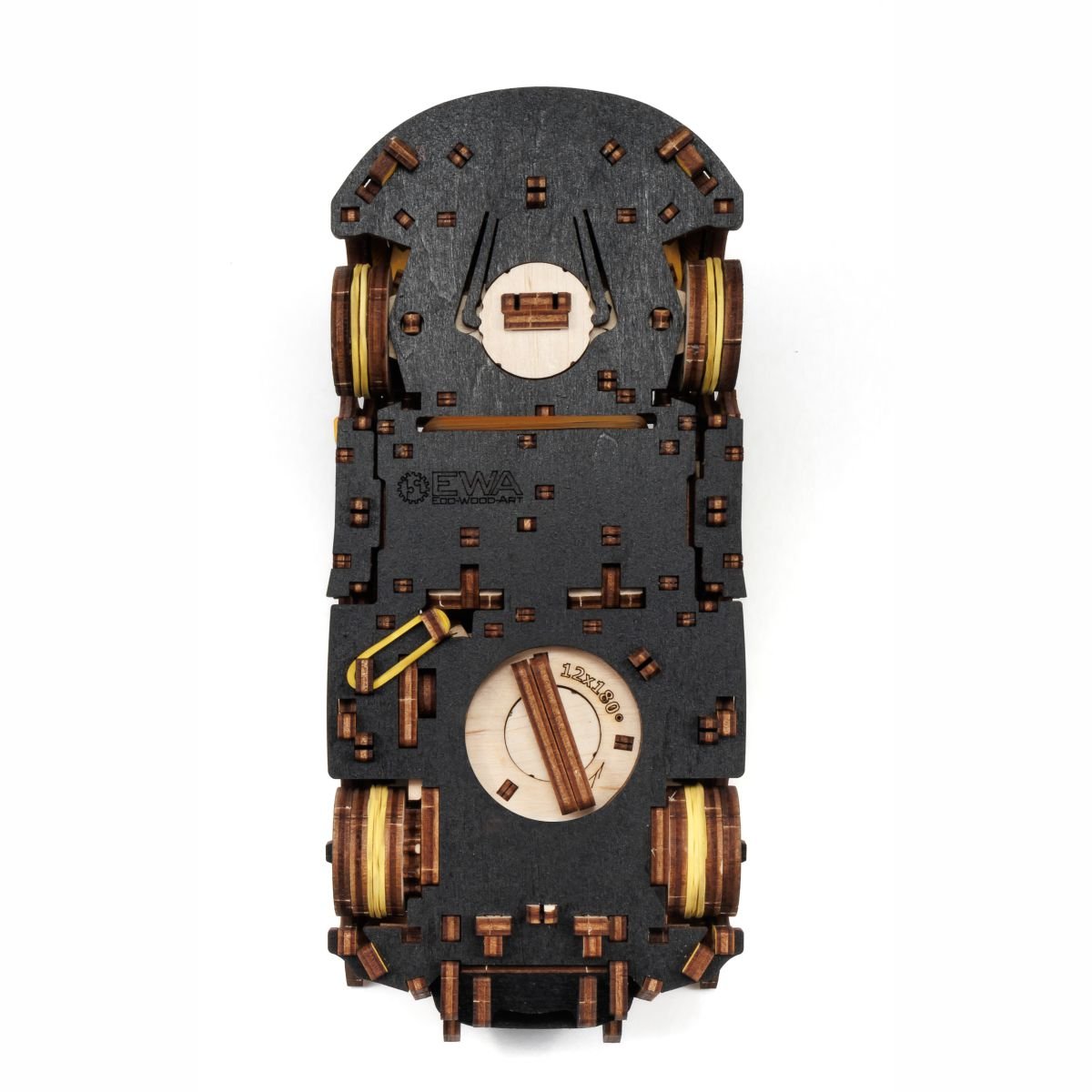 3D Wooden Model Kit | Racing Car Yellow (BEW011e) – Wooden constructors | Varvikas.Shop