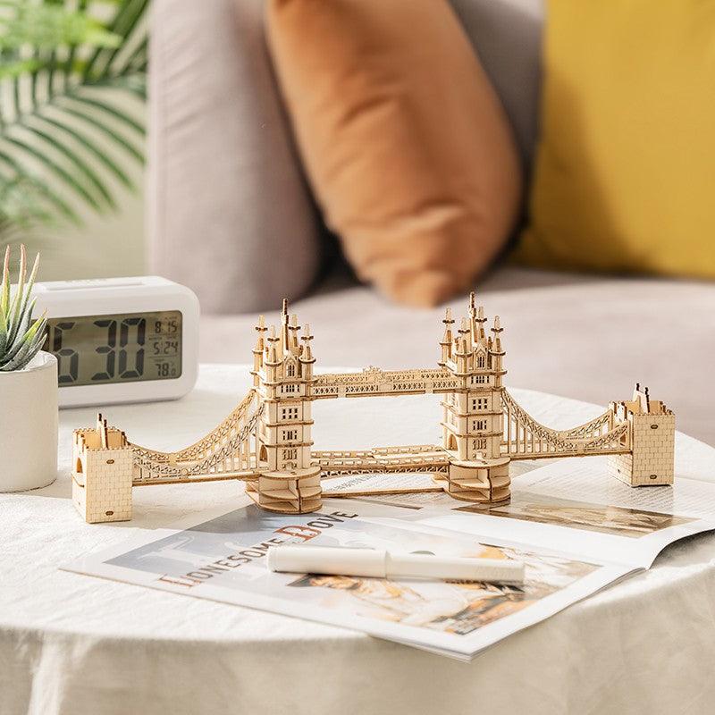 3D Wooden Model Kit | Tower Bridge (RA003e) – Wooden constructors | Varvikas.Shop