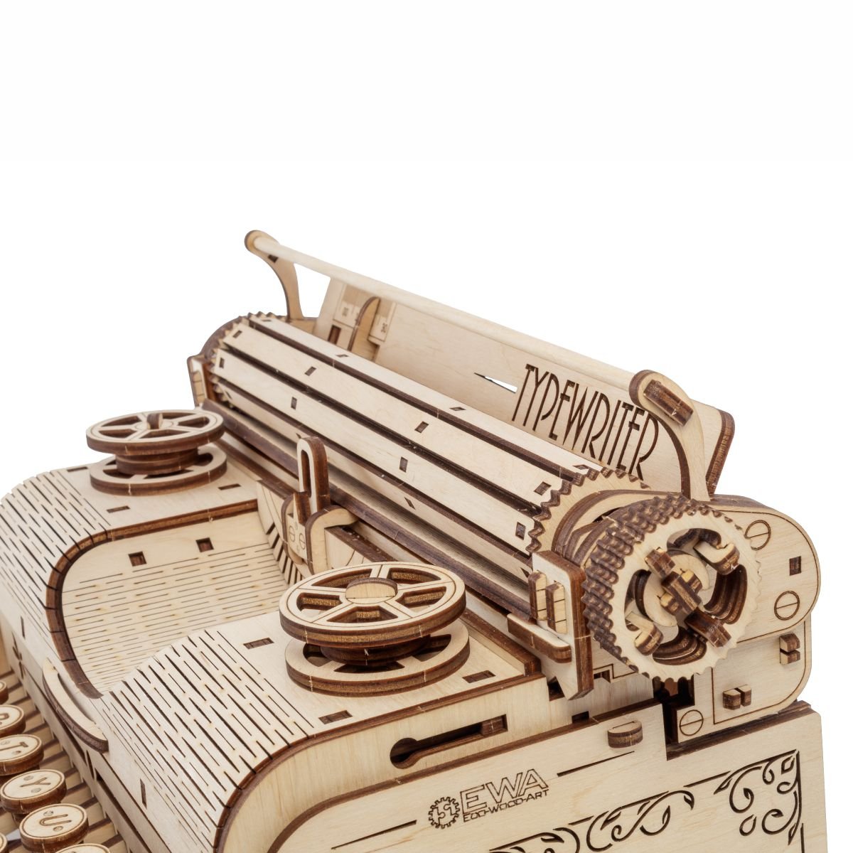 3D Wooden Model Kit | Typewriter (BEW015e) – Wooden constructors | Varvikas.Shop
