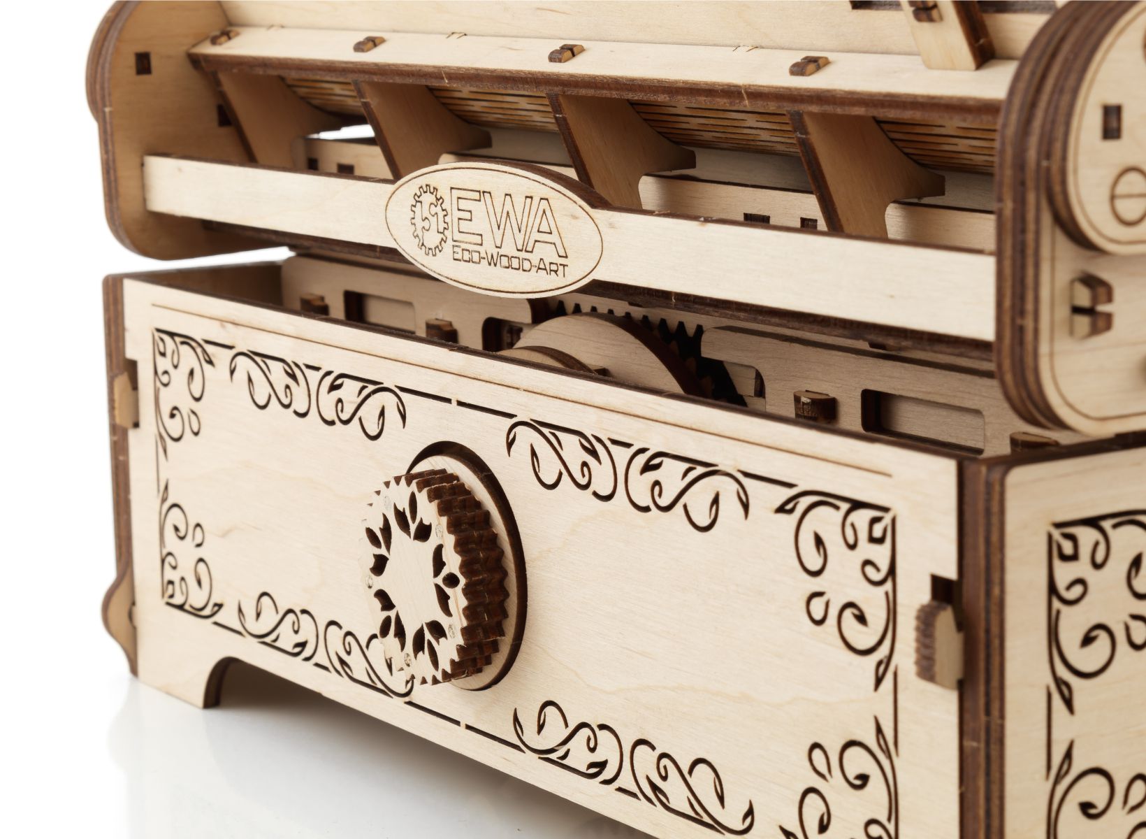 3D Wooden Model Kit | Typewriter (BEW015e) – Wooden constructors | Varvikas.Shop