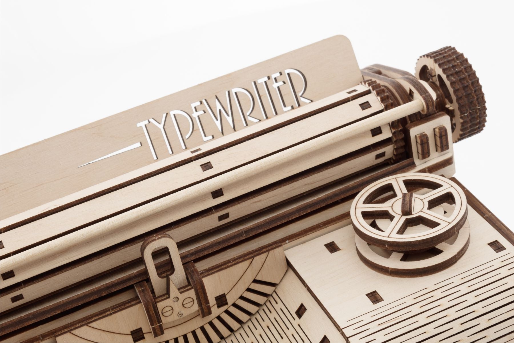 3D Wooden Model Kit | Typewriter (BEW015e) – Wooden constructors | Varvikas.Shop