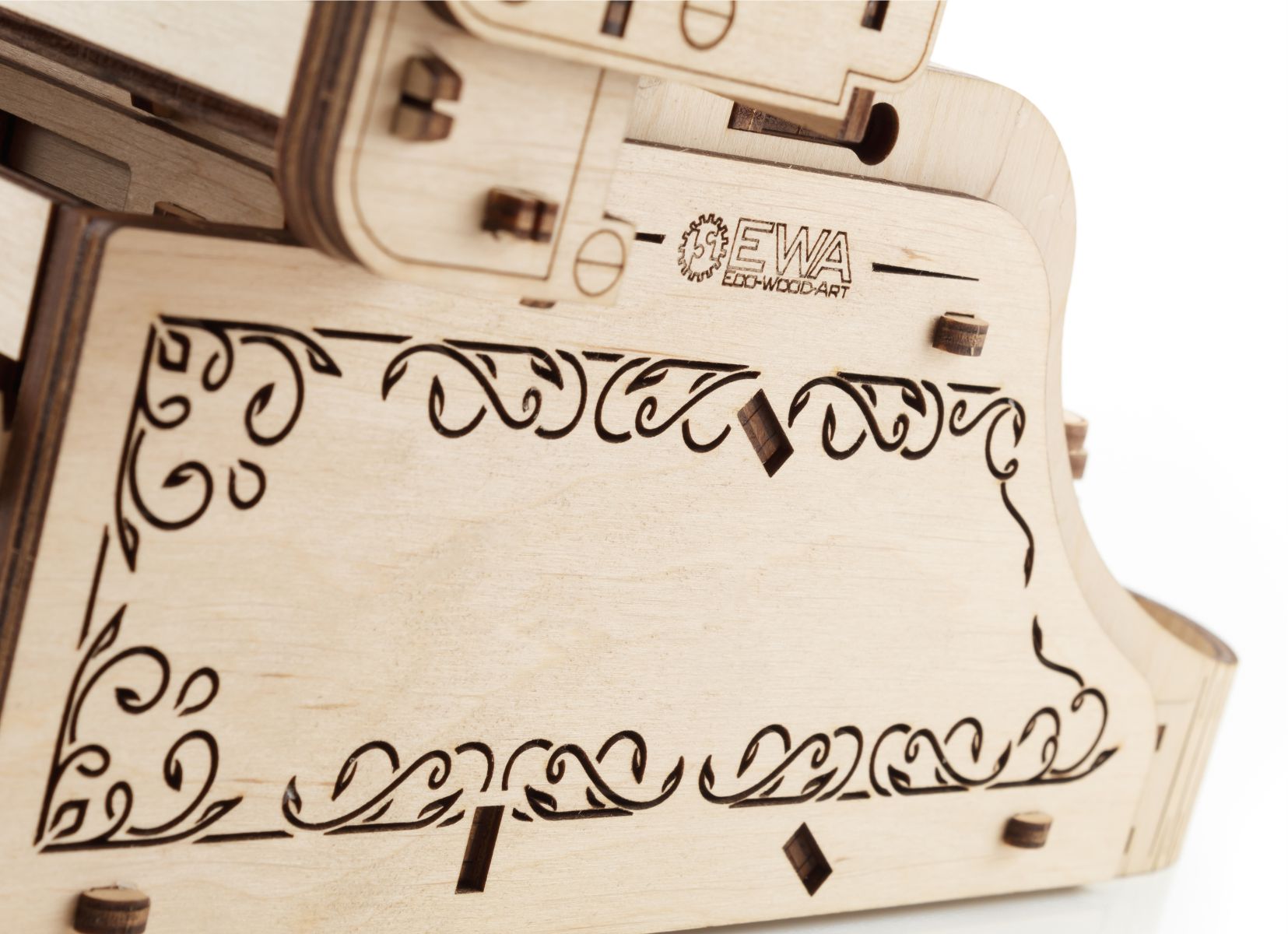 3D Wooden Model Kit | Typewriter (BEW015e) – Wooden constructors | Varvikas.Shop