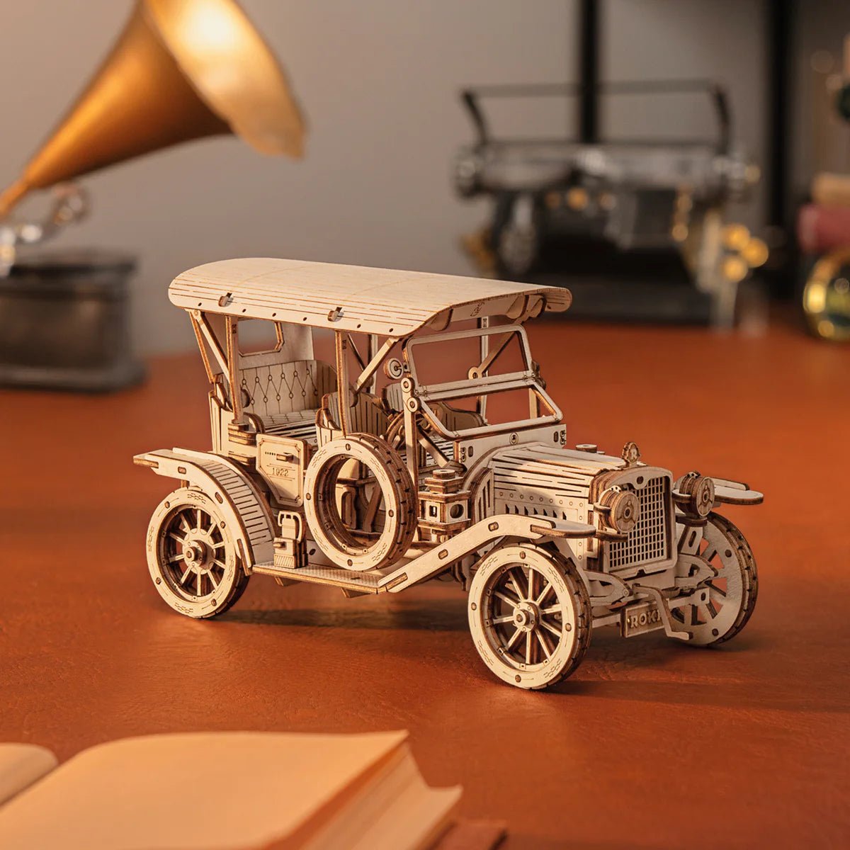 3D Wooden Model Kit | Vintage Car (RA011e) – Wooden constructors | Varvikas.Shop