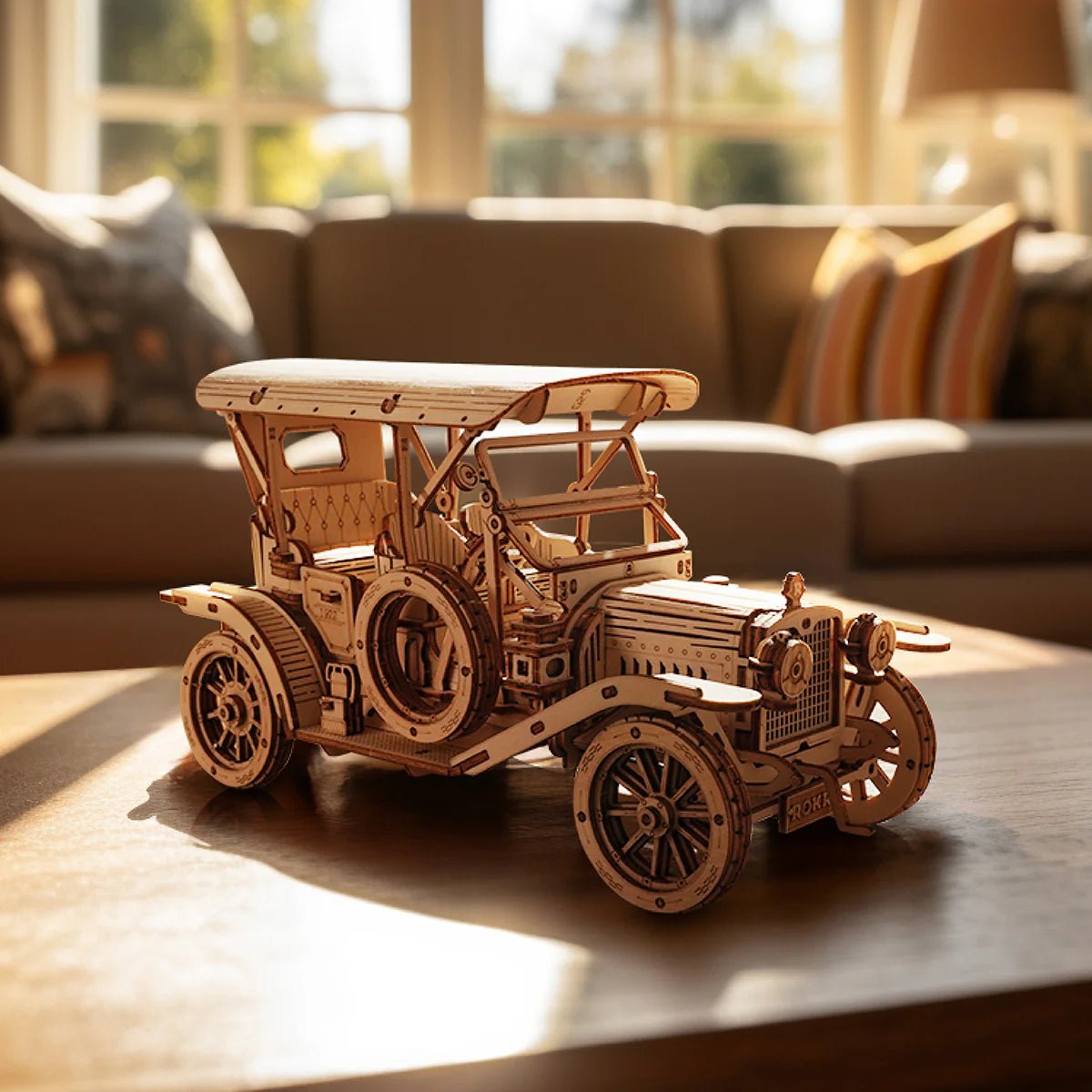 3D Wooden Model Kit | Vintage Car (RA011e) – Wooden constructors | Varvikas.Shop