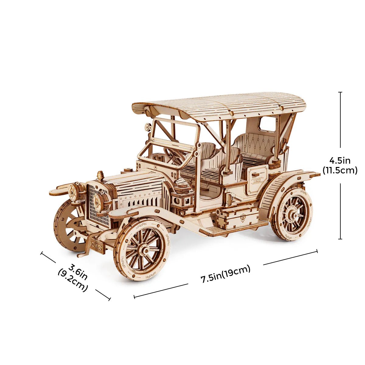 3D Wooden Model Kit | Vintage Car (RA011e) – Wooden constructors | Varvikas.Shop