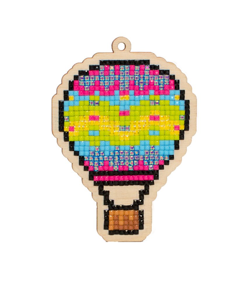 5D Diamond Painting 12.5x12.5 cm | Pendant Air balloon | Wooden Base (U0251e) – Diamond painting | Varvikas.Shop