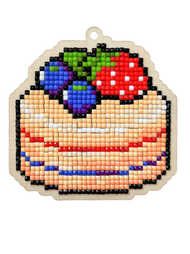 5D Diamond Painting 12.5x12.5 cm | Pendant Cake | Wooden Base (U0394e) – Diamond painting | Varvikas.Shop
