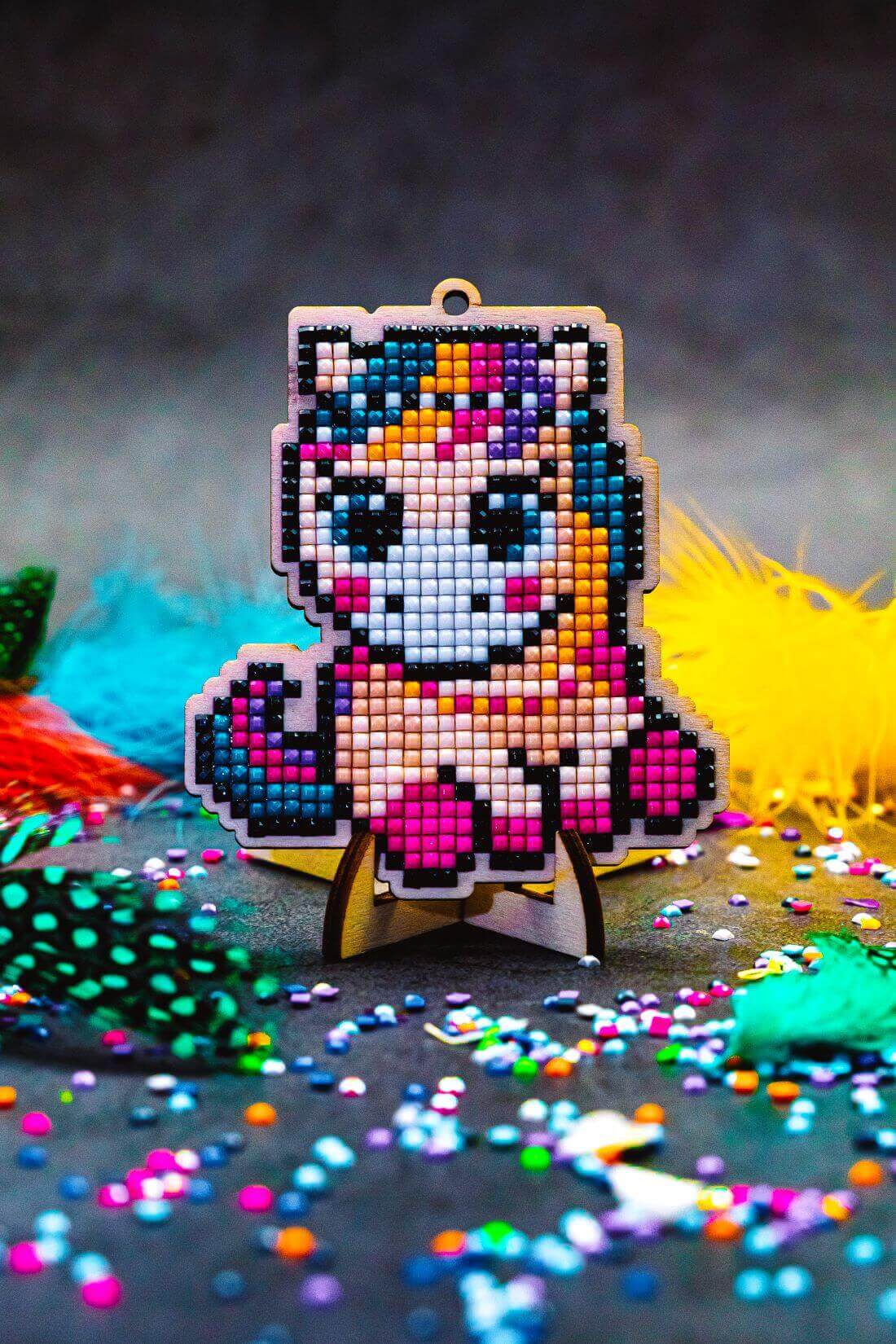 5D Diamond Painting 12.5x12.5 cm | Pendant Little pony | Wooden Base (U16e) – Diamond painting | Varvikas.Shop