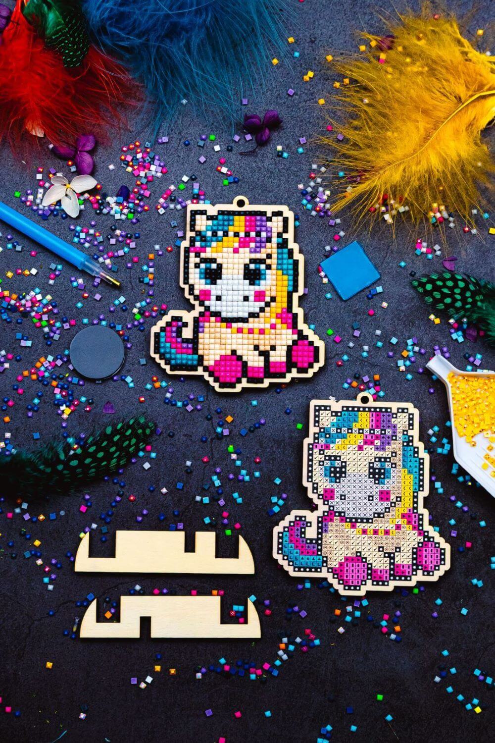 5D Diamond Painting 12.5x12.5 cm | Pendant Little pony | Wooden Base (U16e) – Diamond painting | Varvikas.Shop