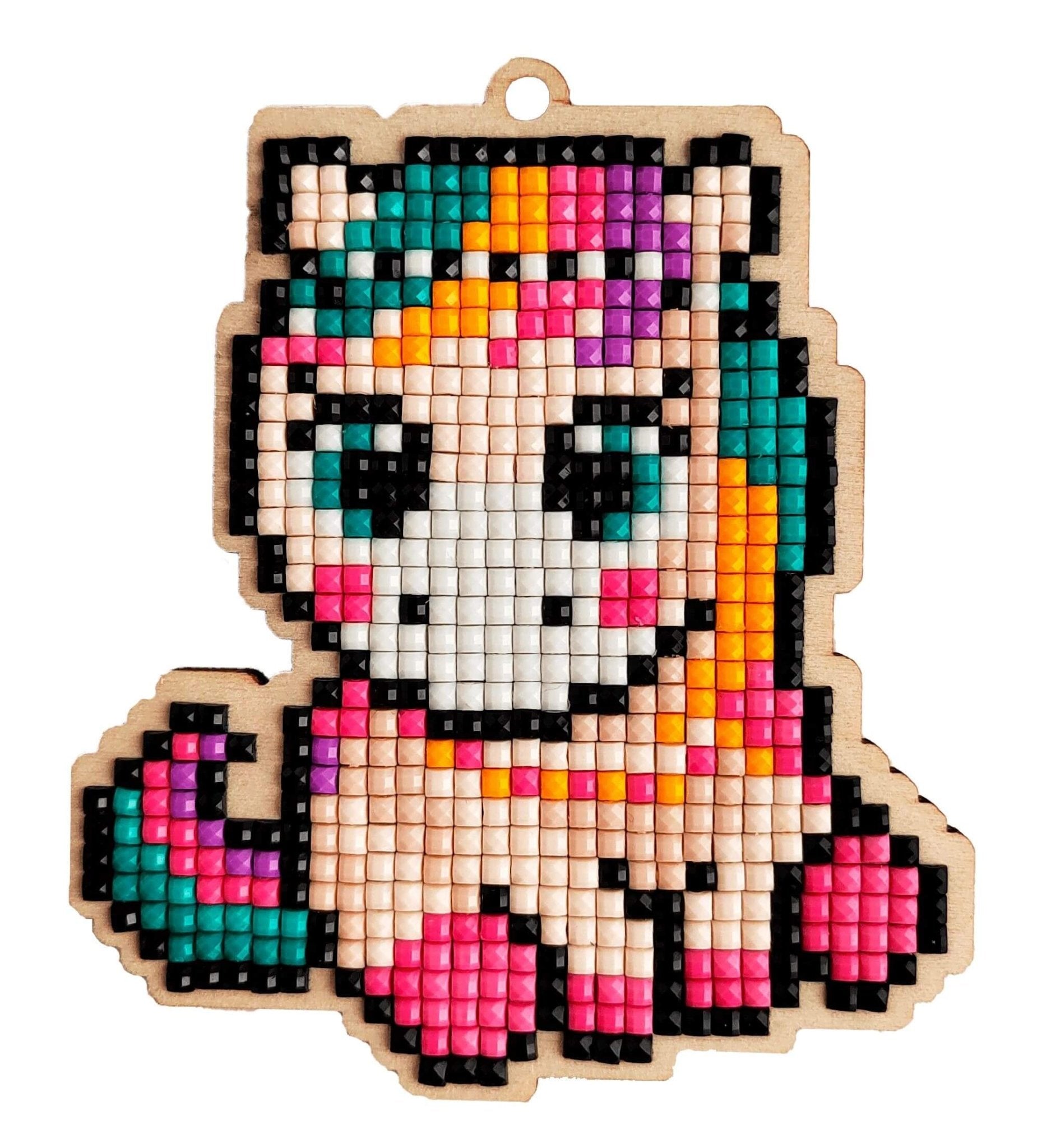 5D Diamond Painting 12.5x12.5 cm | Pendant Little pony | Wooden Base (U16e) – Diamond painting | Varvikas.Shop
