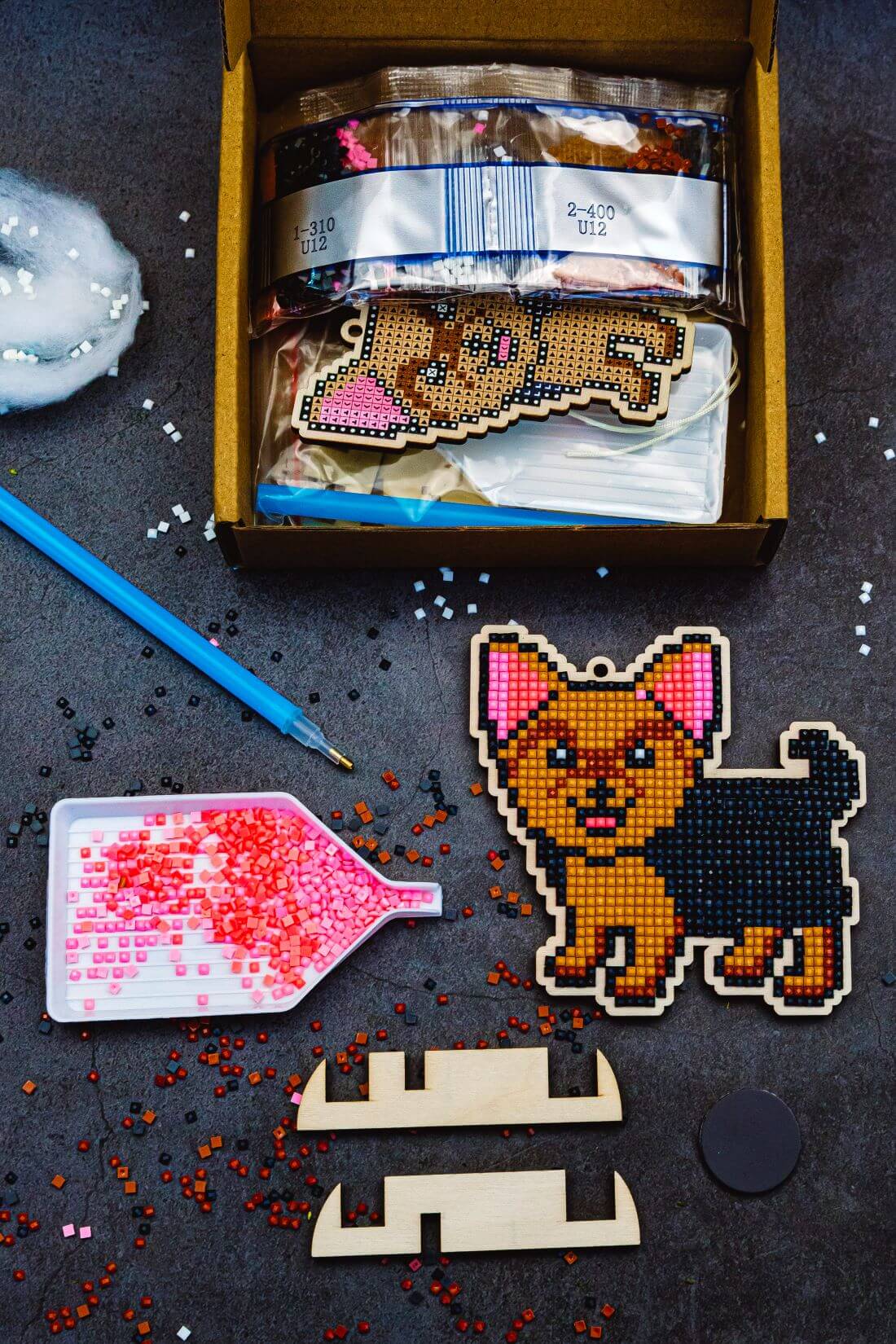 5D Diamond Painting 12.5x12.5 cm | Pendant York Nikas | Wooden Base (U12e) – Diamond painting | Varvikas.Shop