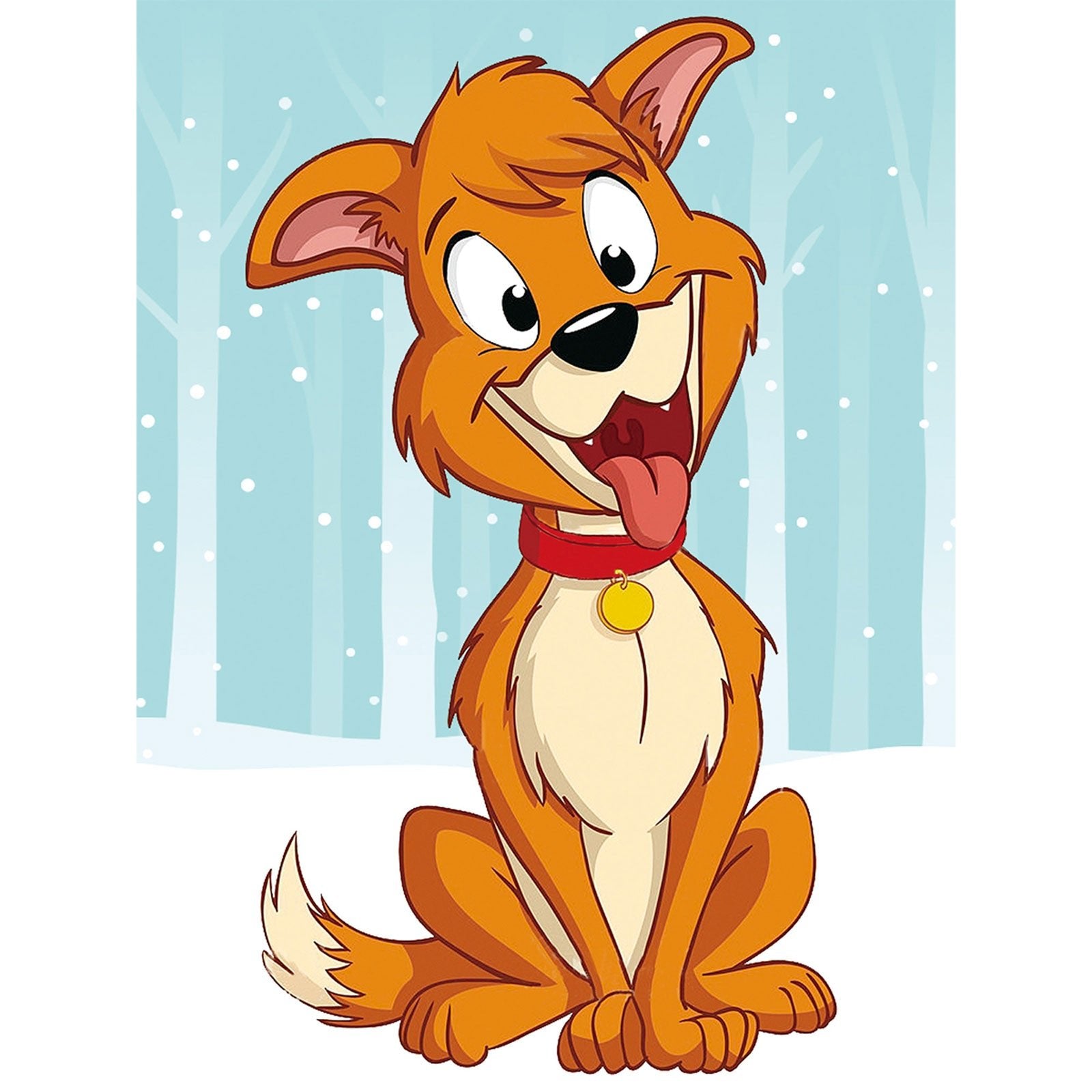 5D Diamond Painting 17х22 cm | Happy Doggy (X009e) – Diamond painting | Varvikas.Shop