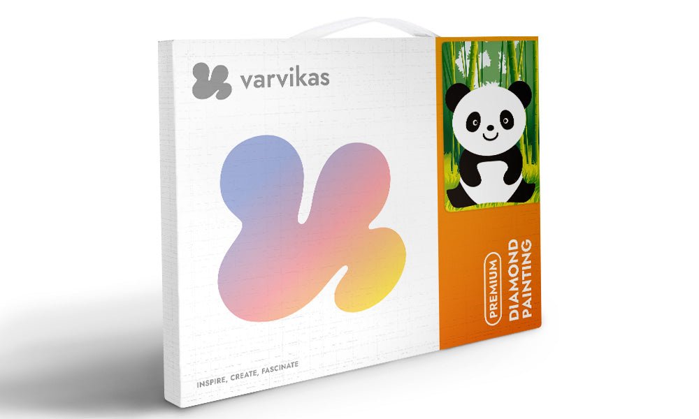 5D Diamond Painting 17х22 cm | Little Panda (X102e) – Diamond painting | Varvikas.Shop