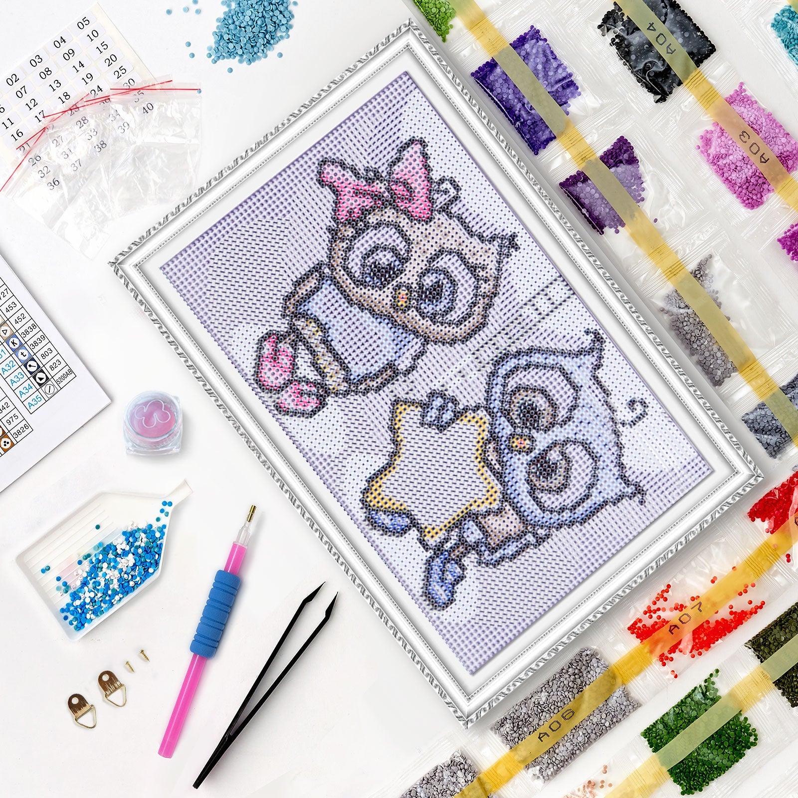 5D Diamond Painting 20x30 cm | Asterisk as a gift (LC017e) – Diamond painting | Varvikas.Shop