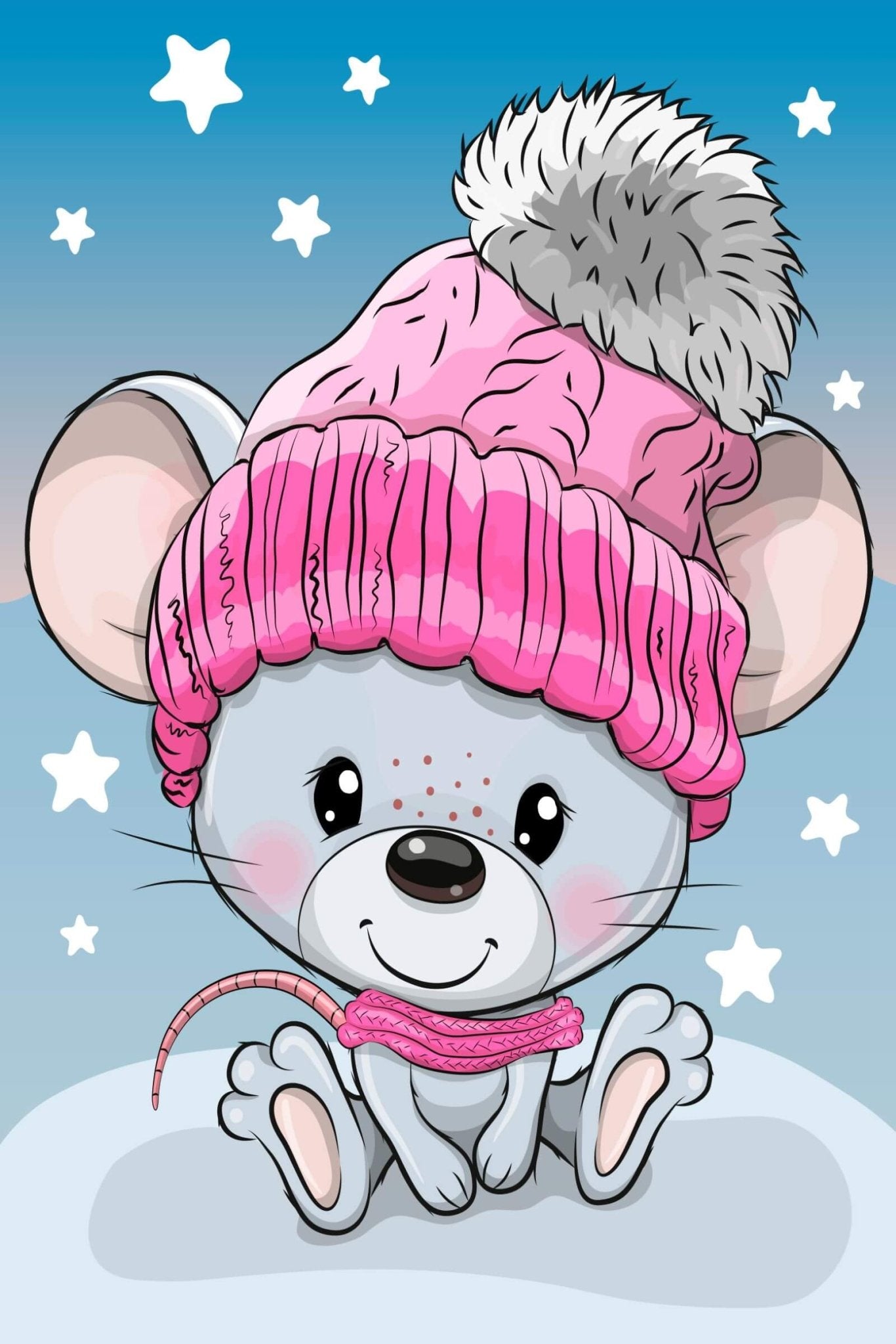 5D Diamond Painting 20x30 cm | Baby Mouse (LC045e) – Diamond painting | Varvikas.Shop