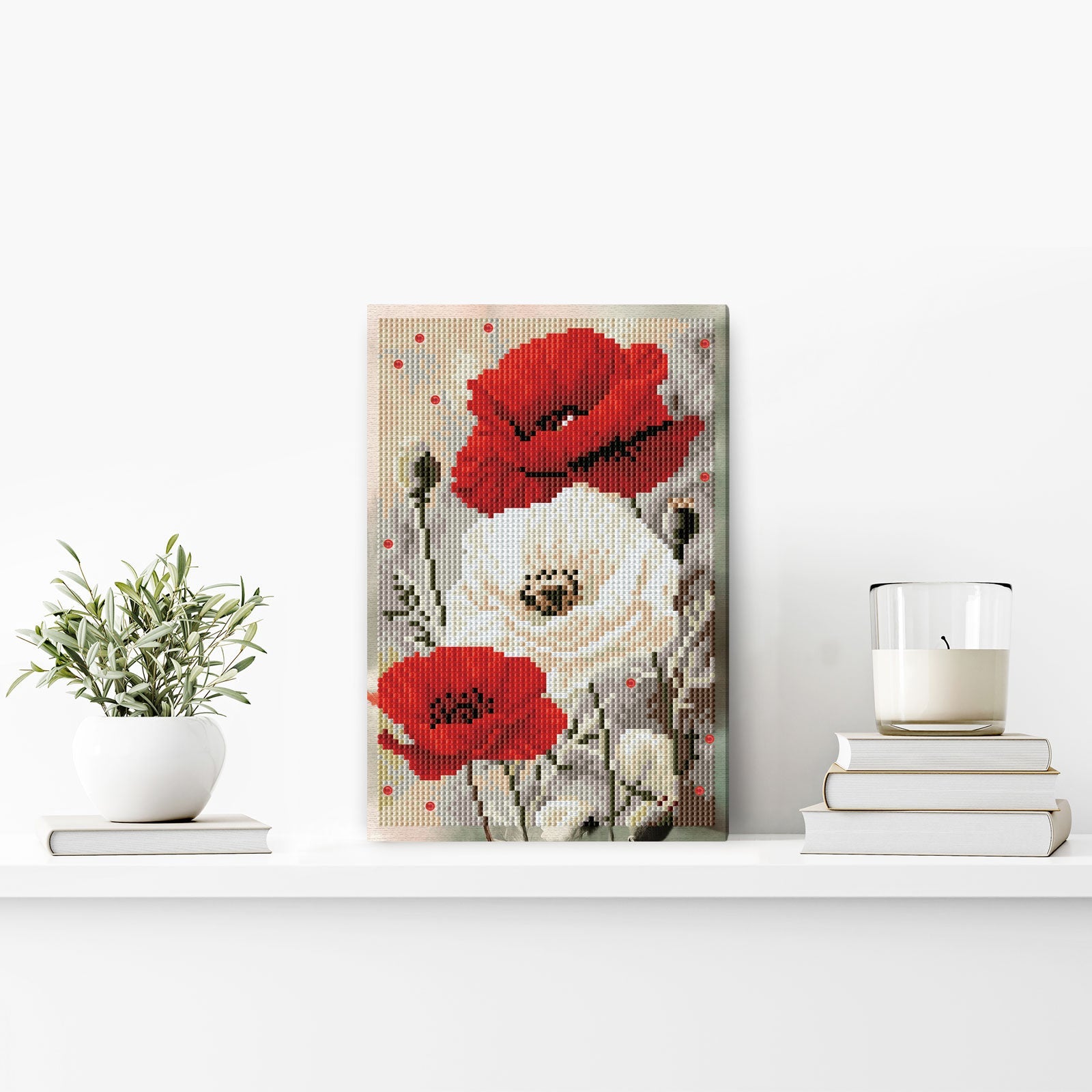 5D Diamond Painting 20x30 cm | Blooming Poppies (LC063e) – Diamond painting | Varvikas.Shop