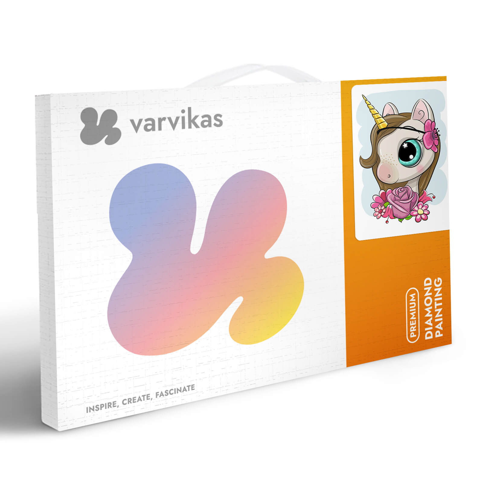 5D Diamond Painting 20x30 cm | Cute Baby Unicorn (LC037e) – Diamond painting | Varvikas.Shop