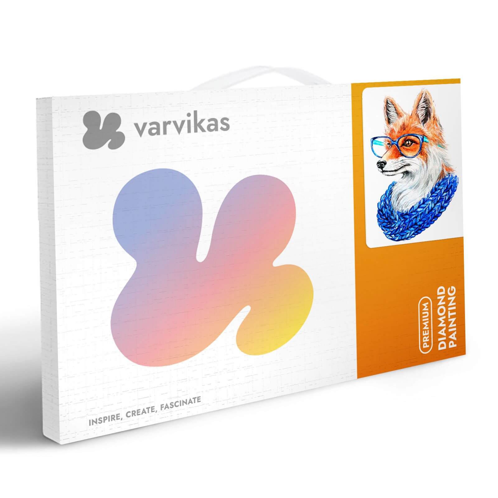 5D Diamond Painting 20x30 cm | Fox with glasses (LC011e) – Diamond painting | Varvikas.Shop
