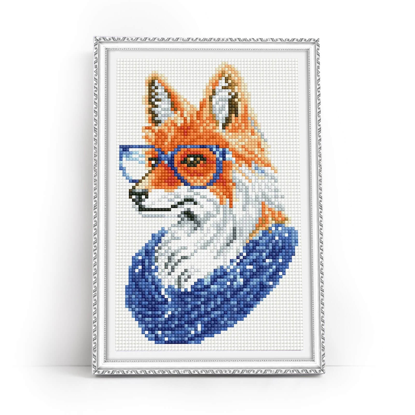 5D Diamond Painting 20x30 cm | Fox with glasses (LC011e) – Diamond painting | Varvikas.Shop