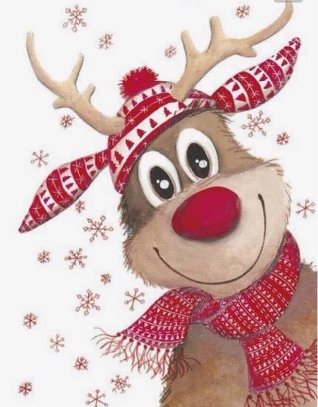 5D Diamond Painting 20x30 cm | Happy Deer (LC003e) – Diamond painting | Varvikas.Shop