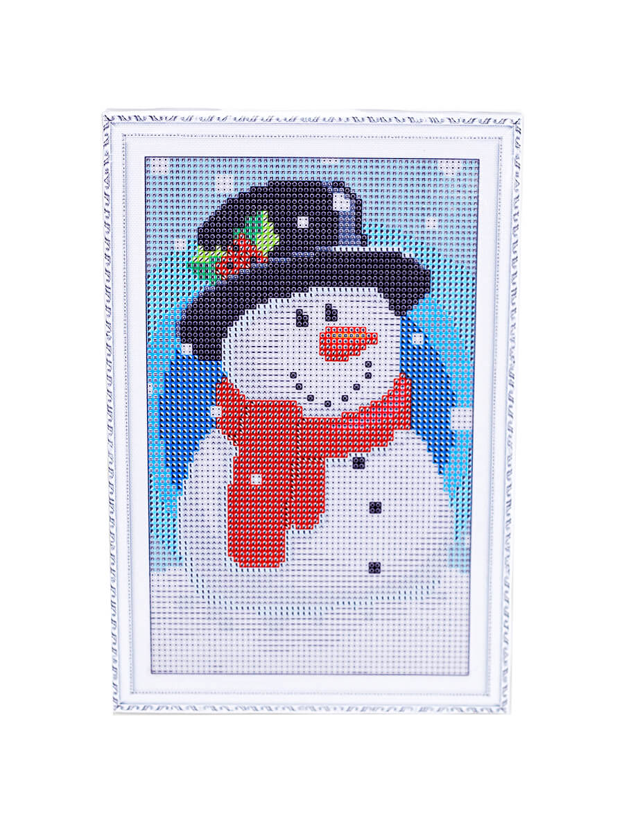 5D Diamond Painting 20x30 cm | Happy Snowman (LC023e) – Diamond painting | Varvikas.Shop