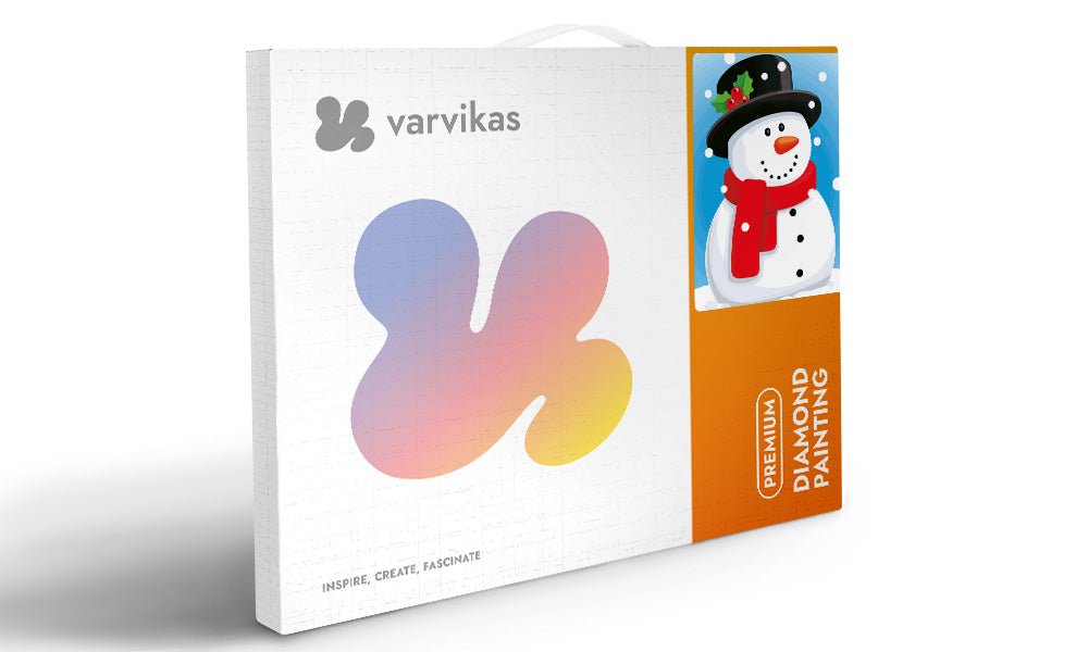 5D Diamond Painting 20x30 cm | Happy Snowman (LC023e) – Diamond painting | Varvikas.Shop