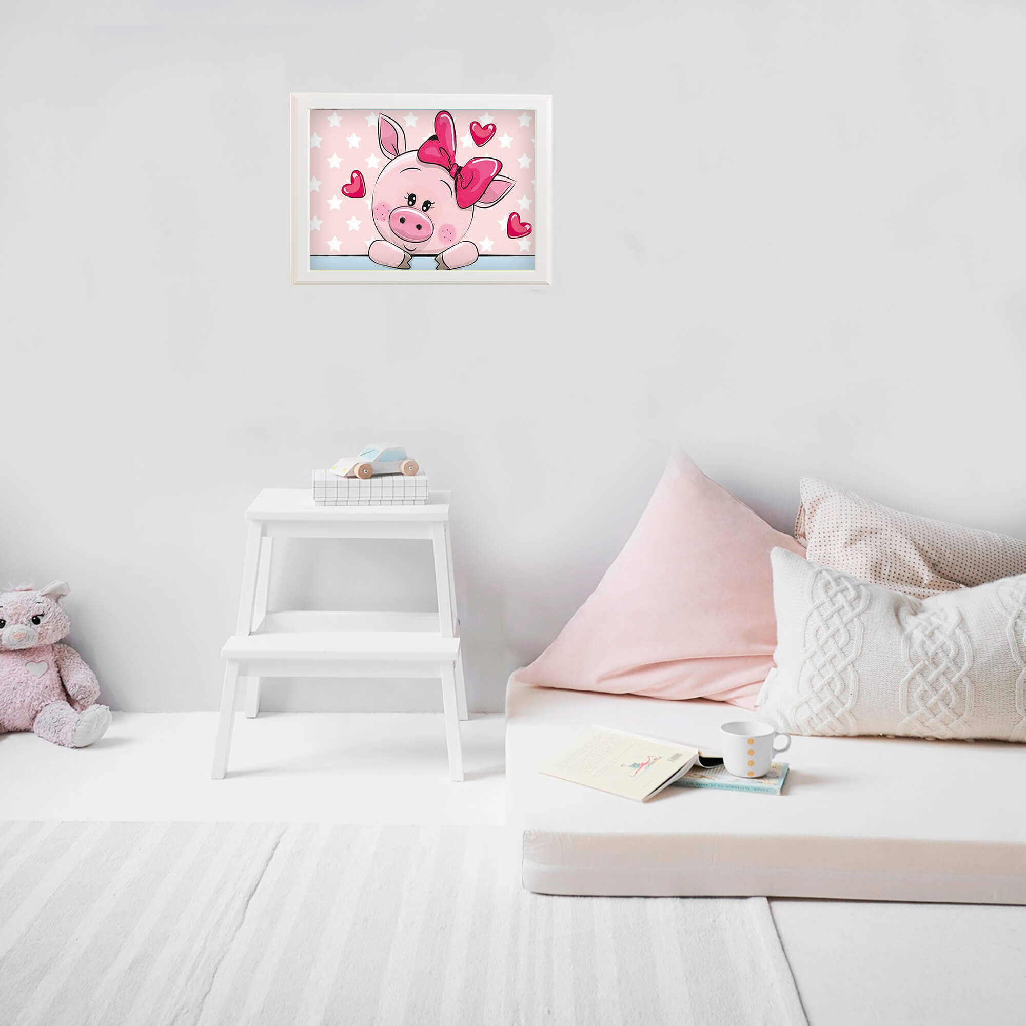 5D Diamond Painting 20x30 cm | Piggy in Love (LC007e) – Diamond painting | Varvikas.Shop