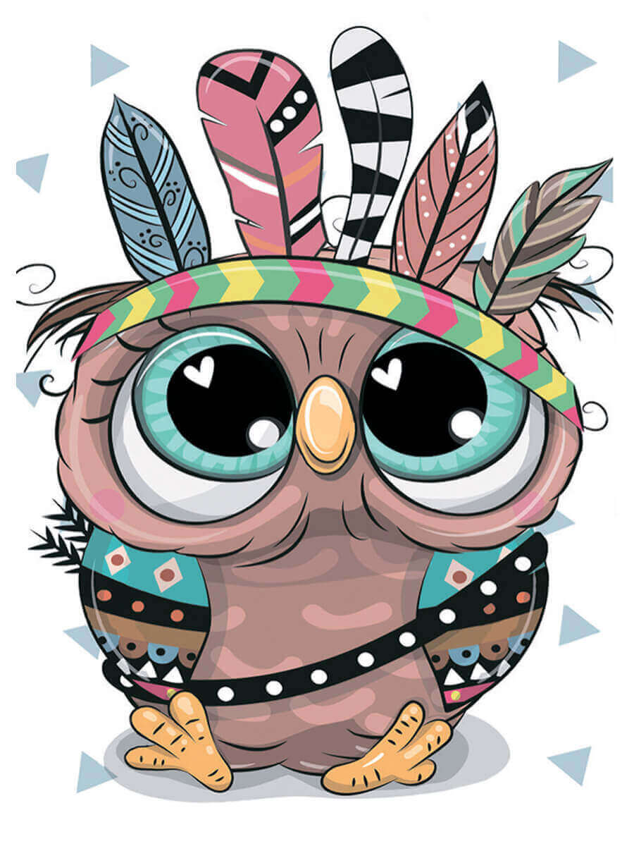 5D Diamond Painting 20x30 cm | The Indian (LC035e) – Diamond painting | Varvikas.Shop